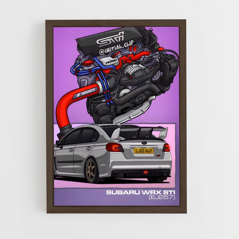 Poster V8 Turbo Thrill – affiche Subaru (vue 5)